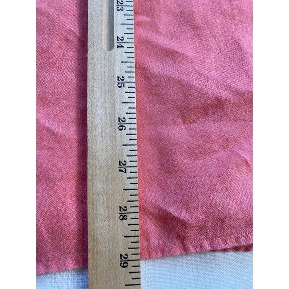 J. Jill Love Linen Women XL Coral Button-Up Shirt Long Sleeve Lightweight Comfy - Picture 7 of 8